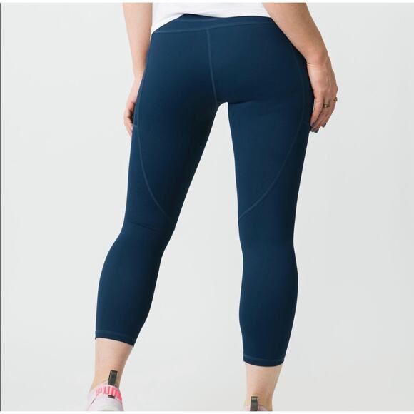 Zyia Active Light And Tight High Rise Leggings Size 0 Blue - Picture 3 of 13